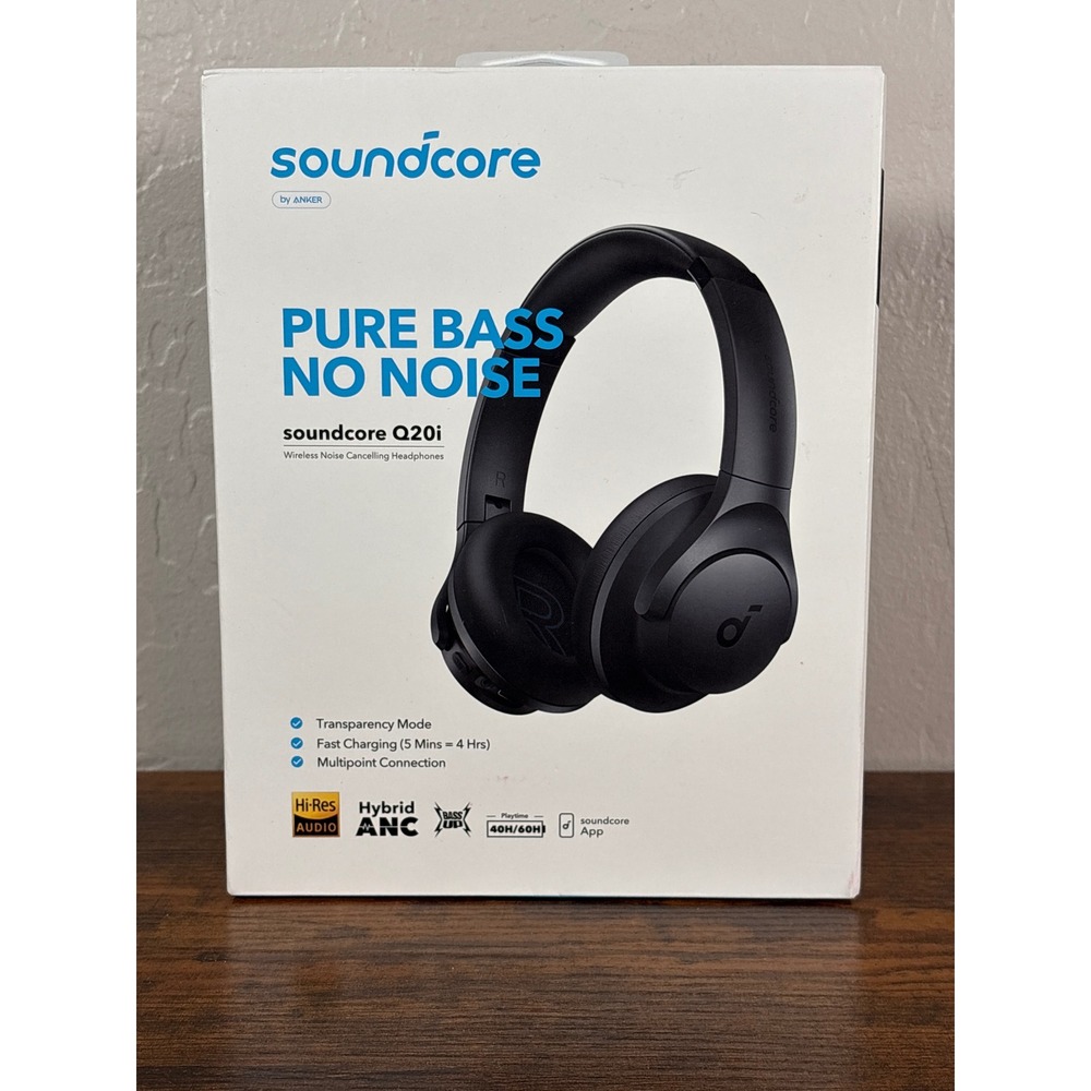 Anker Soundcore Q20i Wireless Hybrid Active Noise Cancelling Headphones Black